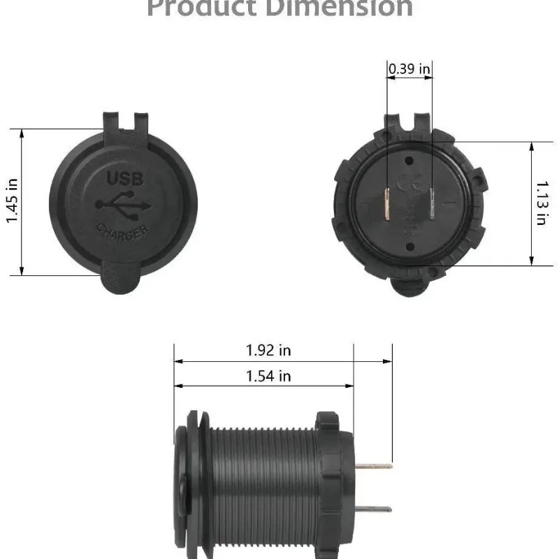 شاحن سريع لتعديل السيارة، محول USB عالي السرعة مع تقنية QC/PD، ملحق ترقية السيارة المتخصصة #2