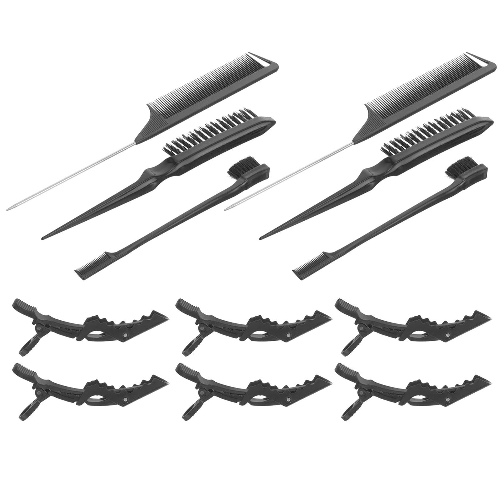 

1 set 1 Set Hair Set Barber Teasing Edges Brush Scalp Comb Detangling Professional Haircut Tail Comb Parting Tip For Men Women