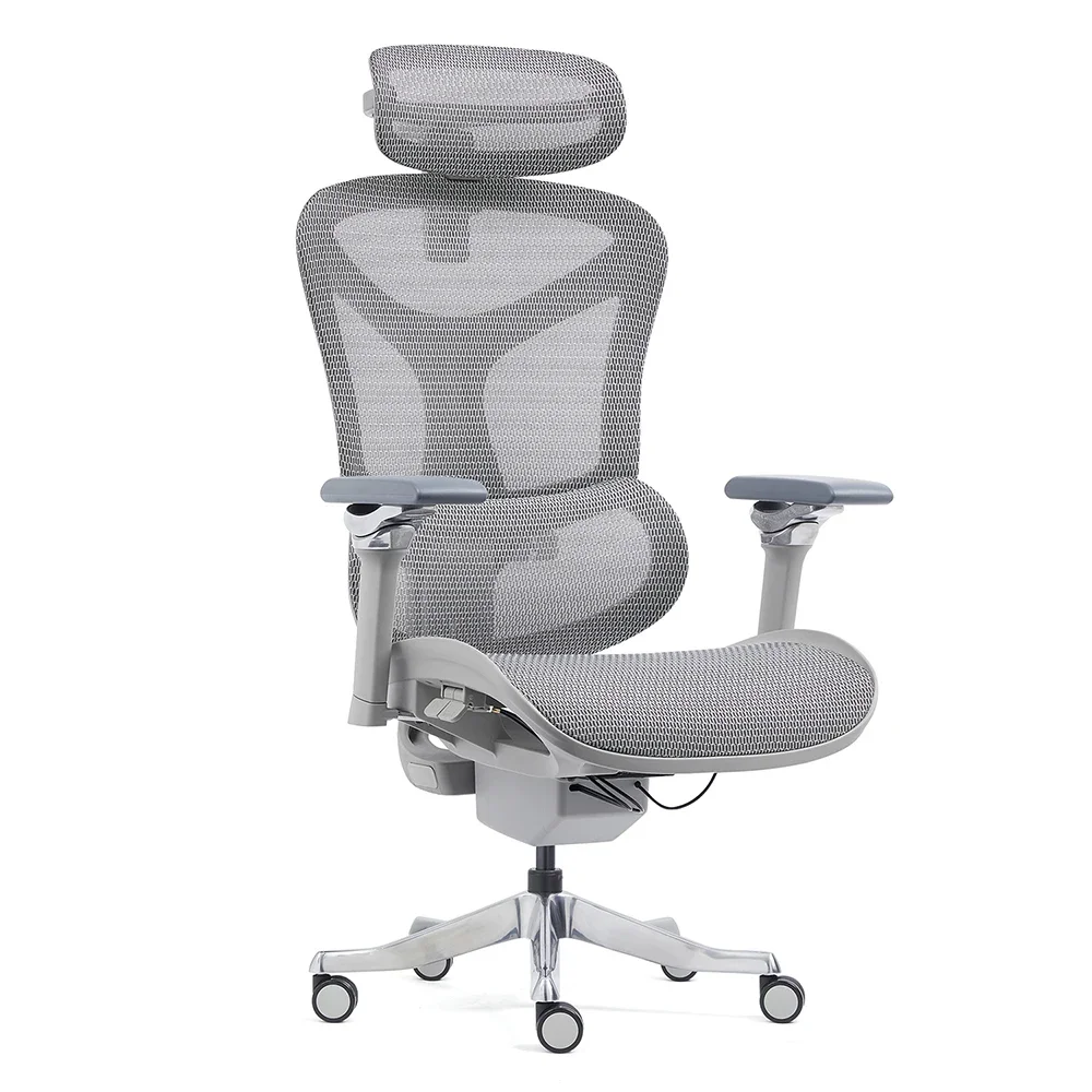 Full Mesh Ergonomic Office Chair Black 6D Headrest Computer Staff Swivel Modern Boss Office Chairs