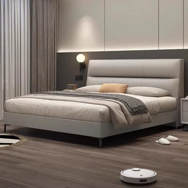 سرير مصمم بسيط، جماليات أوروبية، جودة زفاف، سرير عصري، شقة مريحة، أثاث كاما دي كاسال #5