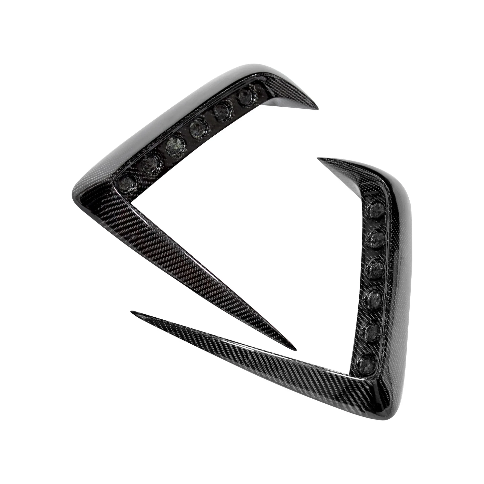 Suitable for (12-13 Years) Carbon Fiber Fog Lamp Eyebrow Exterior Modification Accessories - Without Lamp Beads