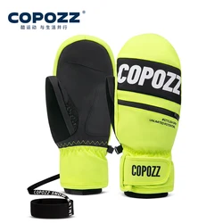 COPOZZ-Gants de ski épais imperméables pour homme et femme, mitaines thermiques épaisses, chaudes, 3M, 506, nouvelle mise à niveau, hiver