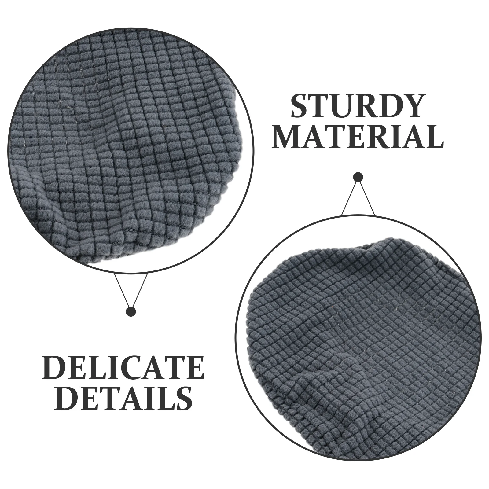 Office Computer Chair Headrest Cover Stretchable Dark Grey Headrest Sleeve For Gaming Work Chair Non-Slip Protector