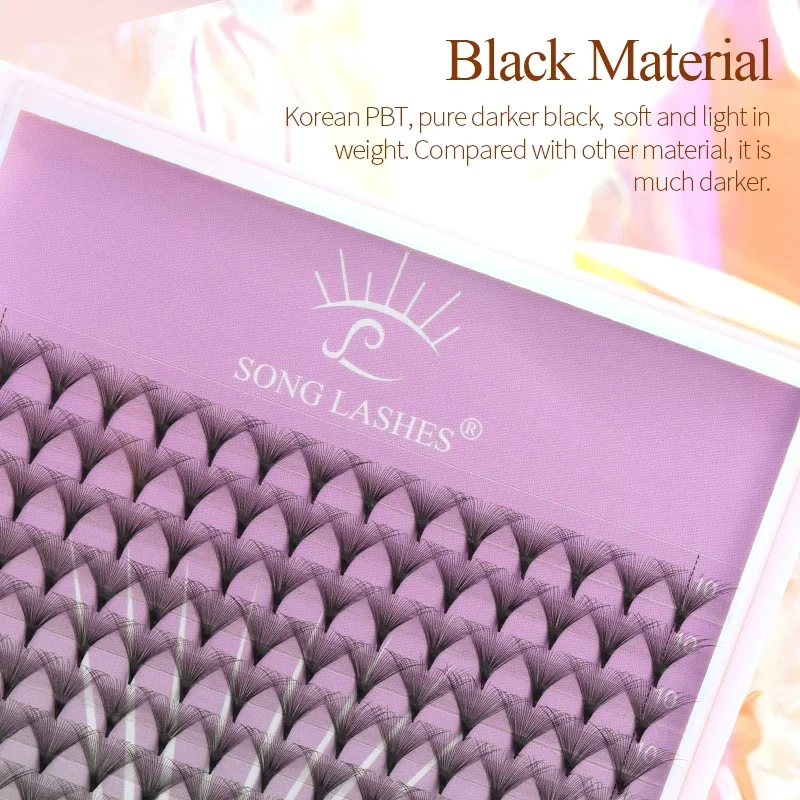 SONG LASHES 30D&40D  lash clusters pre-made fans Large capacity  strong bundle base eyelashes makeup lashes extension