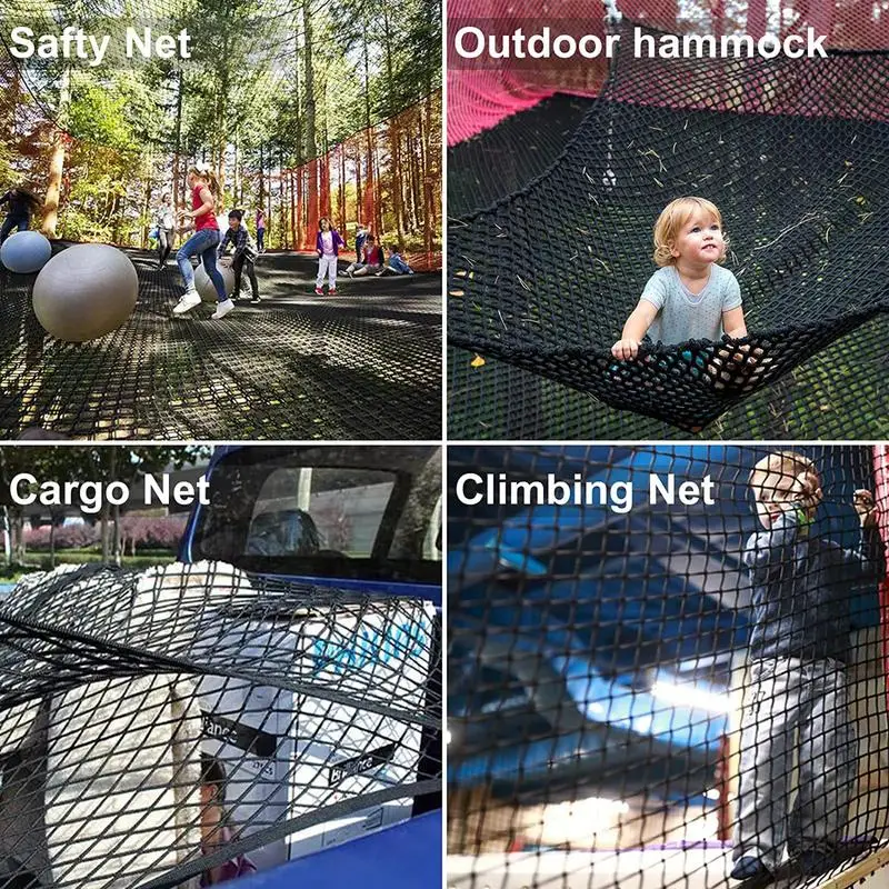 1*3m/2*3m Kids Playground Play Safety Net Outdoor Climbing Cargo Net Children Obstacle Course Double Layers Backyard Safety Net