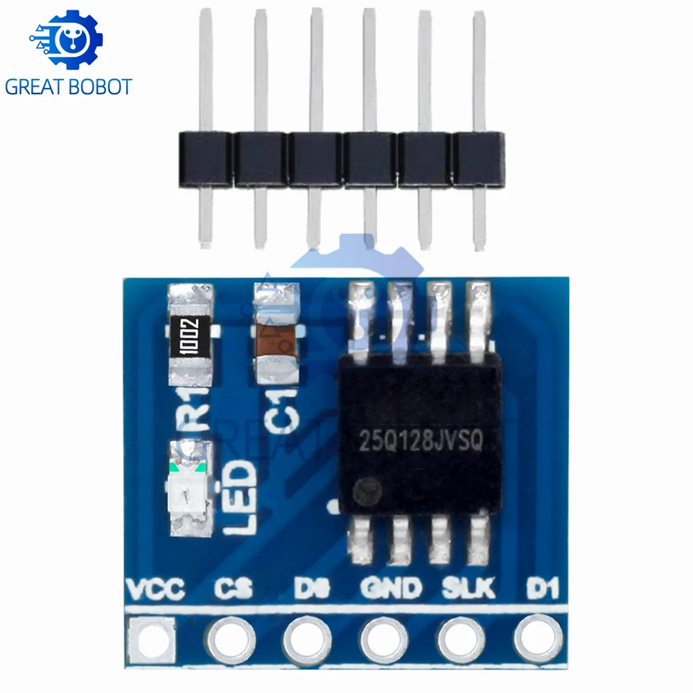 W25Q128 128Mbit 8MByte FLASH NorFlash Módulo de almacenamiento interfaz SPI BV FV módulo para STM32