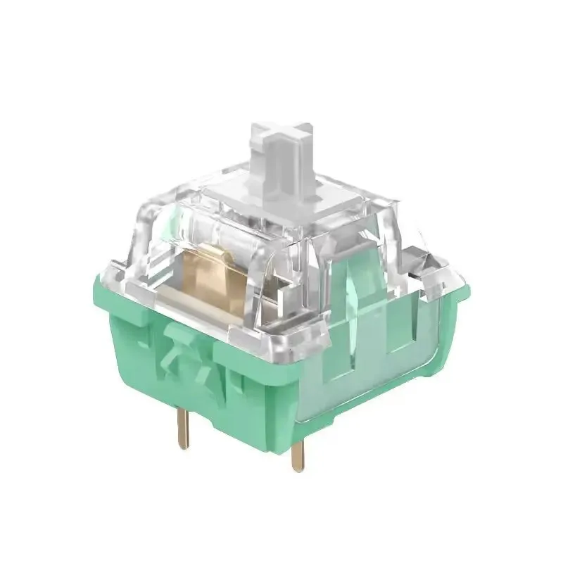 KTT White jade and jadeite Switch Linear 45g MX switch for mechanical keyboard Factory Lubed POM RGB 3pin Cabbage Tofu
