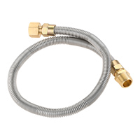 Stainless Steel Propane Fire Pit Corrugated Hose Tube 24inch for 3/8\