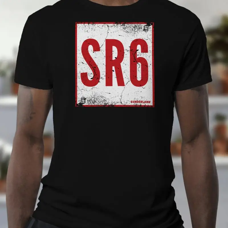 

Sunderland T Shirt - SR6 Stadium Postcode - Vintage - Organic - Unisex