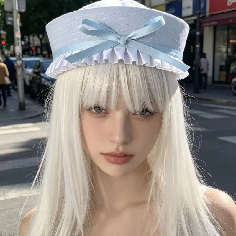 Women Large Size Sailor Cap 2026 New Winter Beret 8 Panel Navy Hat Seaman Maritime Casual Warm Flat Cap Wholesale