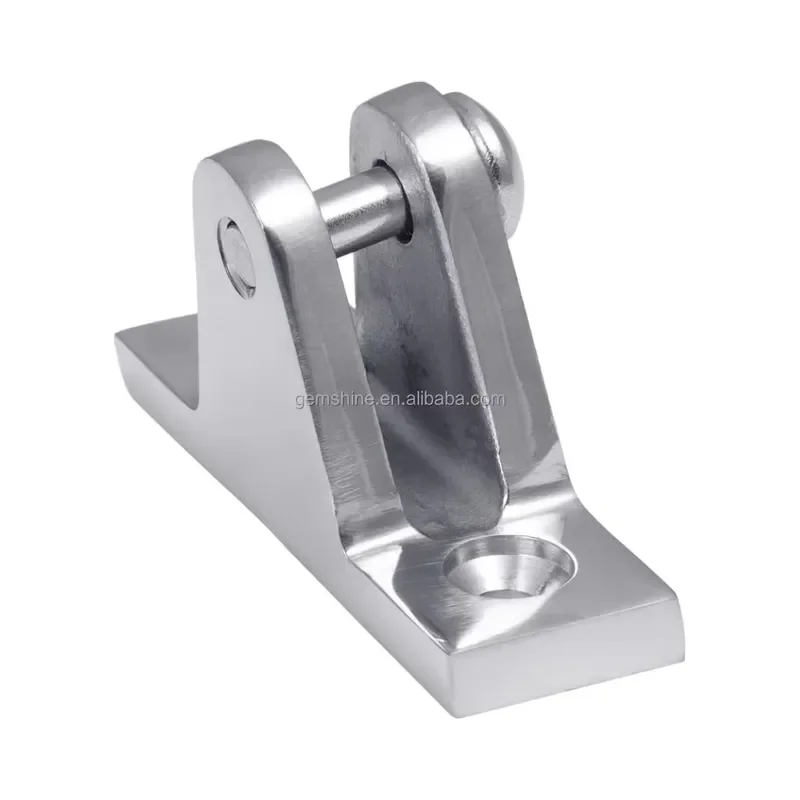 Stainless Steel 316 Marine Awning Accessories, Marine Hardware 60-80 Degree Oblique Rotating Deck Hinge Bracket with