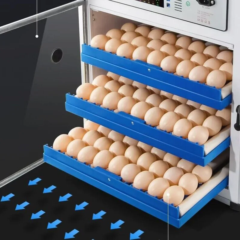 204/136 Eggs Intelligent Large and Medium-Sized Incubator Household Full-Automatic Incubator Chicken Duck Goose Quail Incubator