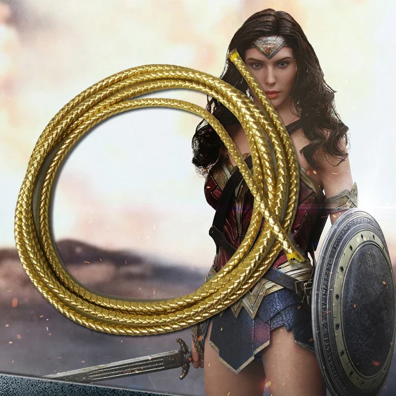 Super hero Wonder Women Lasso of Truth Diana Prince Cosplay Props Rope  Weapons Accessories child costomer party