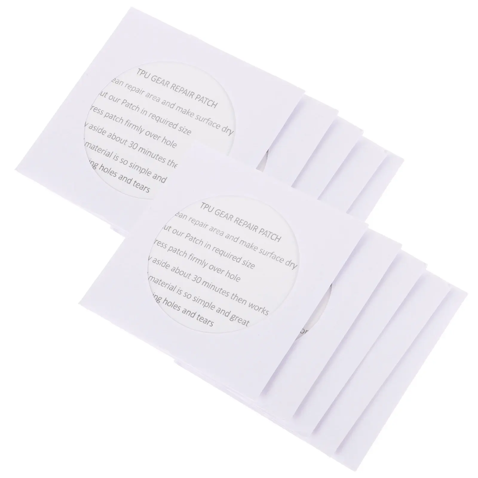 25Pcs Tent Repair Patch Tpu Self Adhesive Strong Waterproof for Inflatable Swim Ring Backpack Raincoat Outdoor Gear