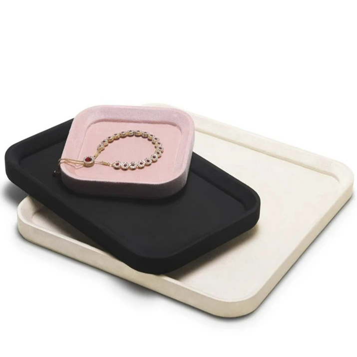 

Microfiber jewelry tray, jewelry accessories, stationery, viewing tray, necklace, bracelet display tray
