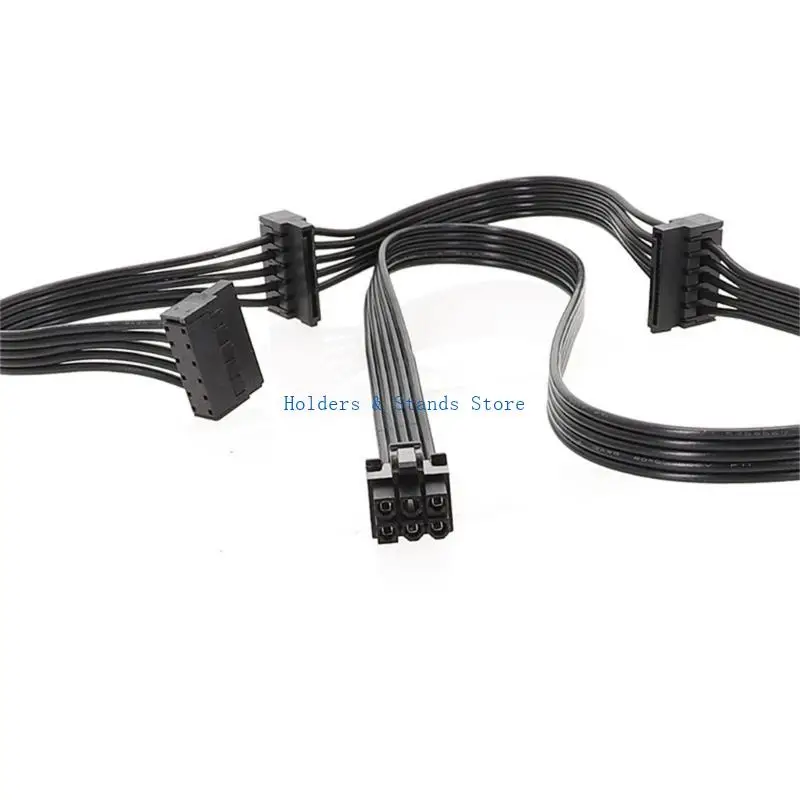 Y4UE 6Pin to SATAX3 Power Cable for Corsair RM RMX Power Modulars 41x0.16TS 80cm