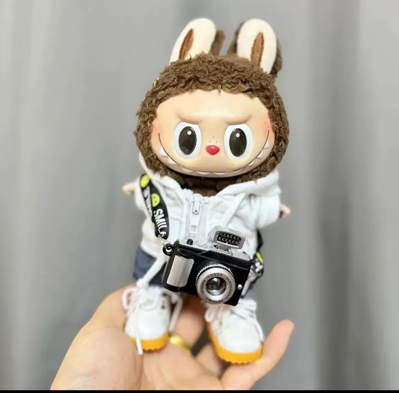 17cm Monster Labubu Dolls Only Clothes Fashion Little Clothes Hoodies Doll Toy Clothe Match Hoodie Lovely Accessories Gift Toy image 6