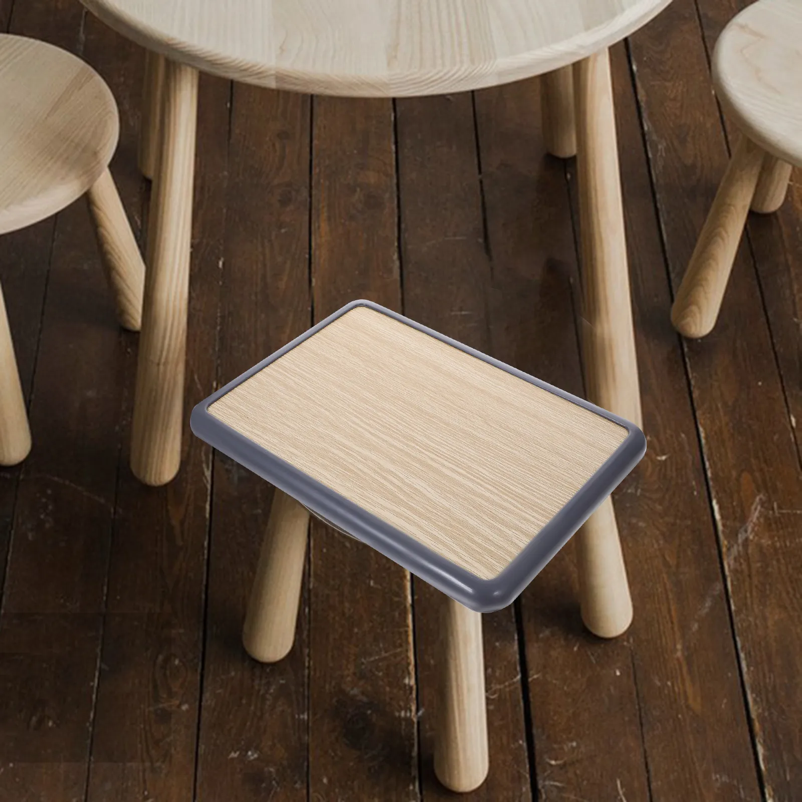 Stool Seat Replacement Wooden Square Chair Seat Wood Material for Classroom Dining Room Use Simple Installation