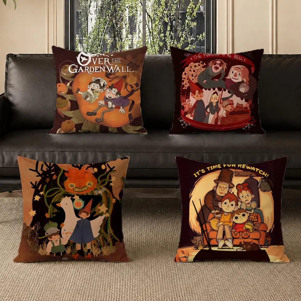 series Over the Garden Wall Cushion Cover Washable Soft Thick Cushion Cover Decorative Pillowcase for Sofa Living Room Home