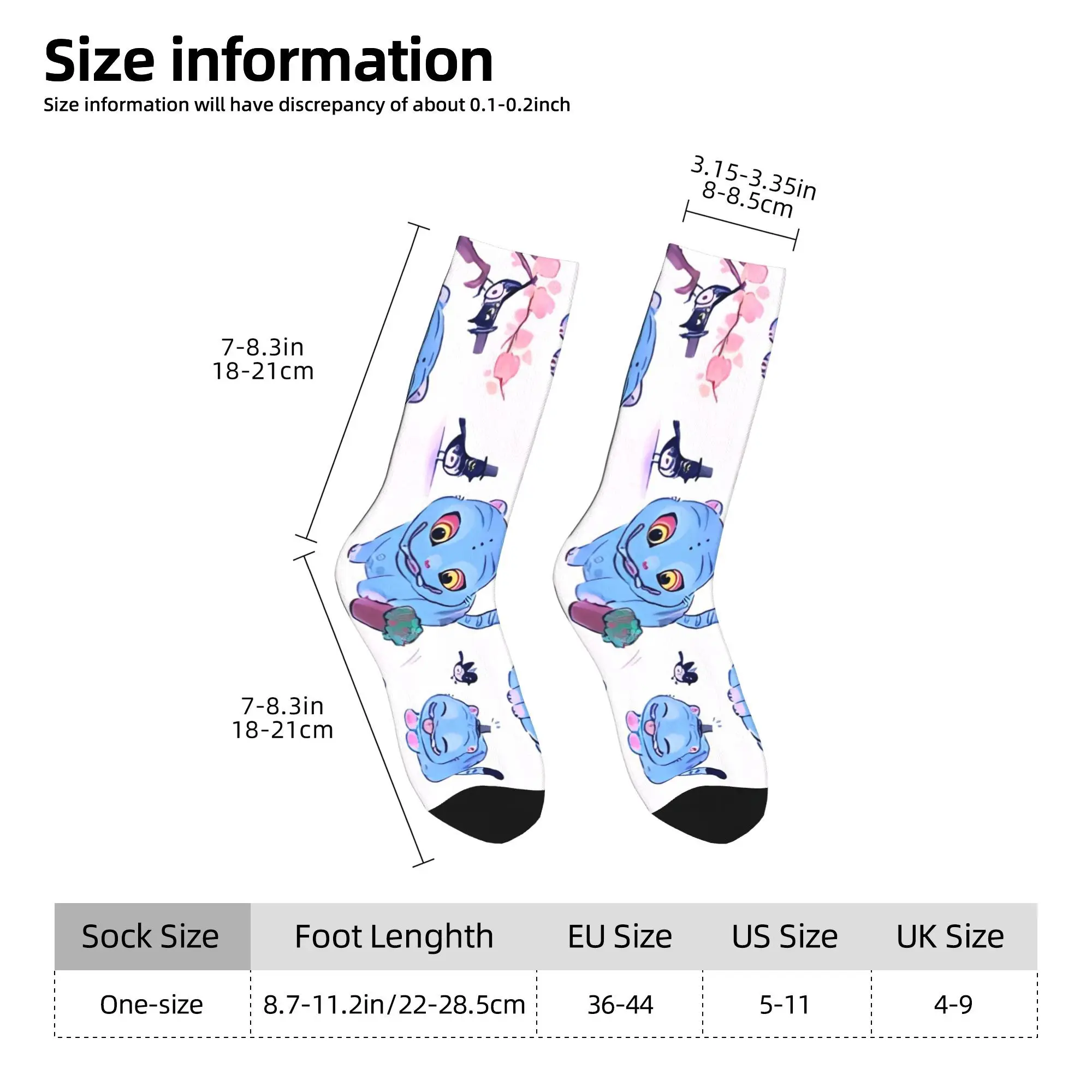 Calcetines de hombre Tiger Blue KPop Demon Hunters medias primavera moda calcetines cómodos diseño Skateboard calcetines antideslizantes