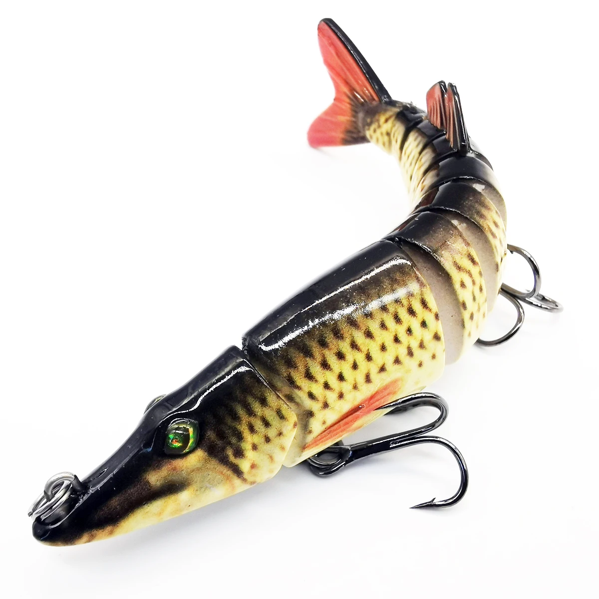 ANFS Kunstaas voor Bass Forel Multi Jointed Swimbaits Langzaam Zinkend Bionische Zwemmen Kunstaas Bass Zoetwater Zoutwater Bass
