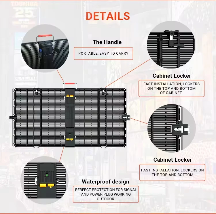 Tela de exibição de vidro de filme de painel de pantalla de publicidade Ecran LED transparente