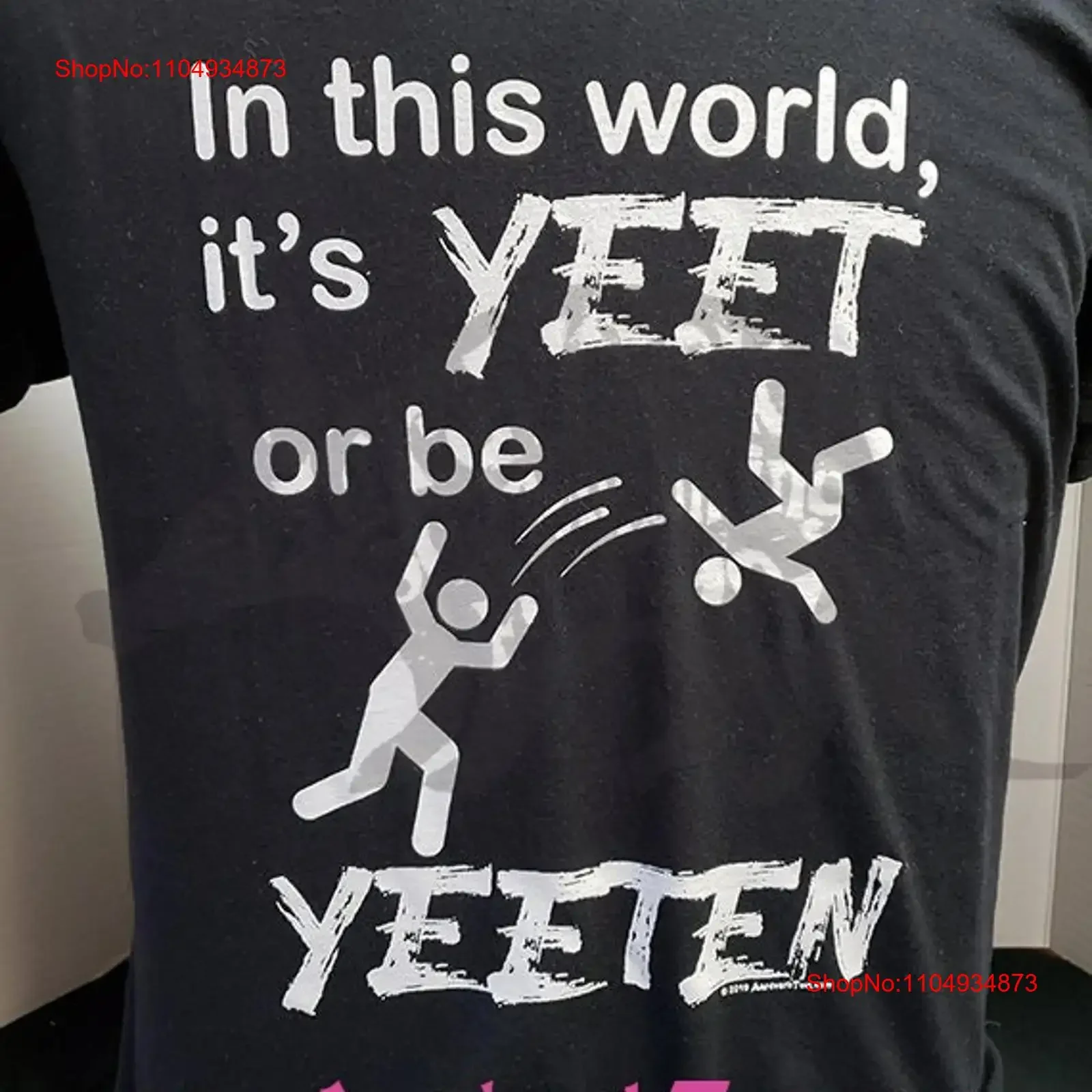 Yeet or Be Yeeten اليد تي شيرت راجلان البيسبول إقتباس داروين أكل أكل رمي Dank Meme Slang Yeeted خمر غسلها أوم