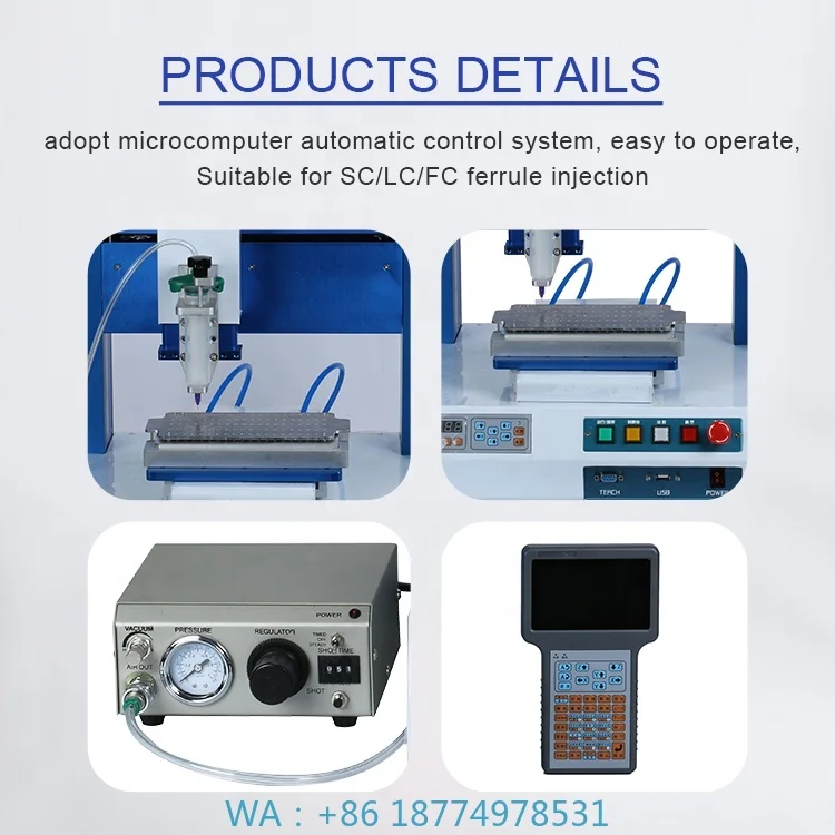 Dispensing Glue 10:1 Ab Glue Automatic Dispensing Machine Optical Ferrule Epoxy Dispenser Injectable Glue Machine