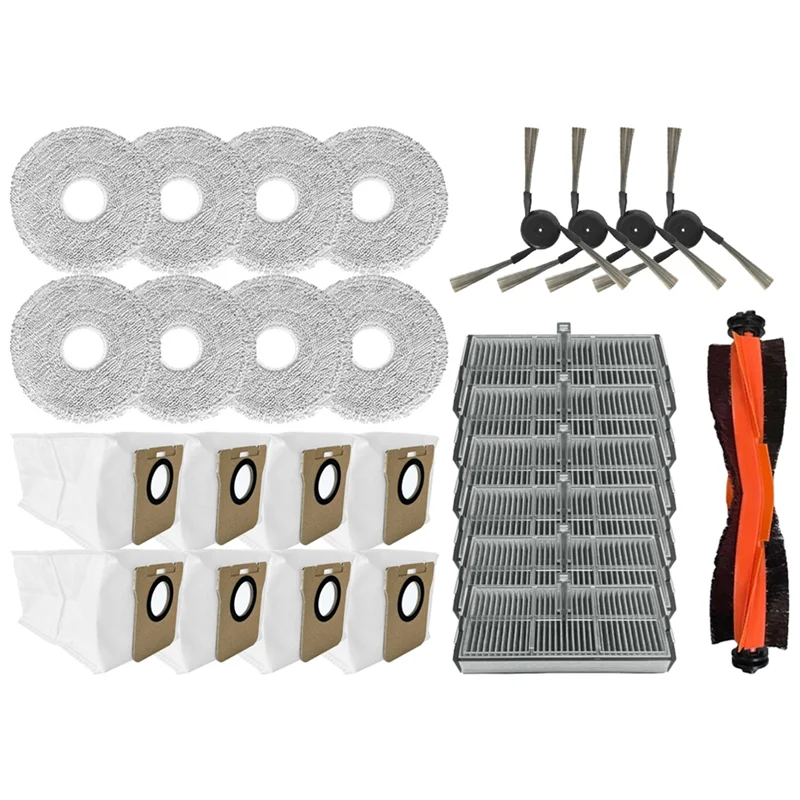【ELATED】27 قطعة فرشاة مكنسة كهربائية تصفية ممسحة القماش كيس لجميع الغبار عدة ل Xiaomi Mijia Omni M40 / D110CN قطع غيار المكنسة الكهربائية #1