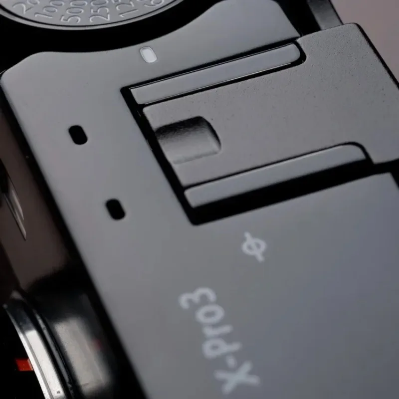 Metall-Handgriff mit Daumenauflage für Fujifilm Fuji X-Pro3 Xpro2 X-Pro Kamera, Handgriff mit Lederschutz – Detail 2