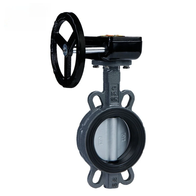 

Cast Steel D371XN-10/16C Turbine Clamp Butterfly Valve with Nylon Plate Seat Ethylene Propylene Manual Water Valve
