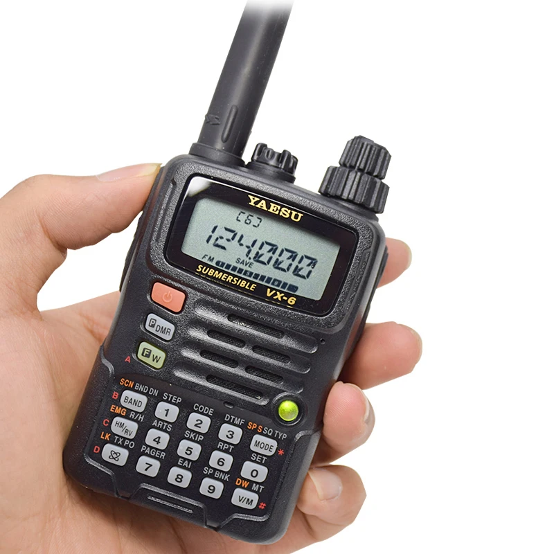 

Equipos Hf Handy Yaesu Vx 6r VX-6R ft 1de Vhf Uhf Dual-Band Fm Ham Transceiver Handheld Heavy Duty Two Way Radio Walkie Talkie