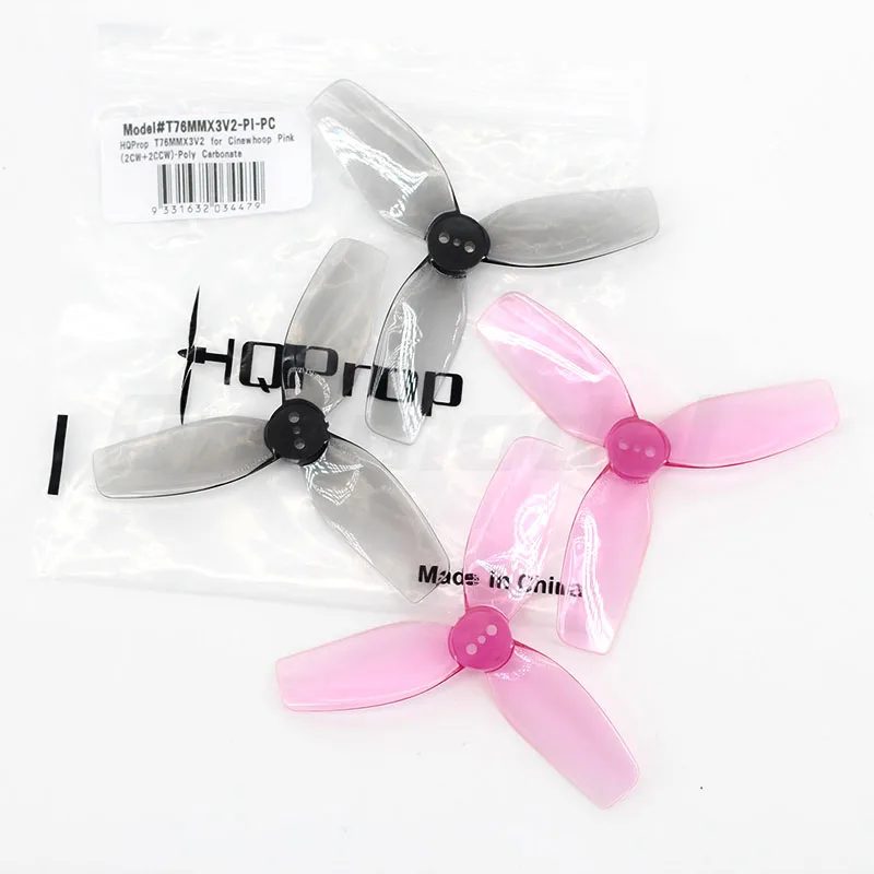 4/8/16Pairs HQProp HQ T76 3inch Propeller T76MMX3 V2 3-Blade 76mm CW&CCW PC Props For RC FPV CT30 CineBot Ducted Drone For FPV