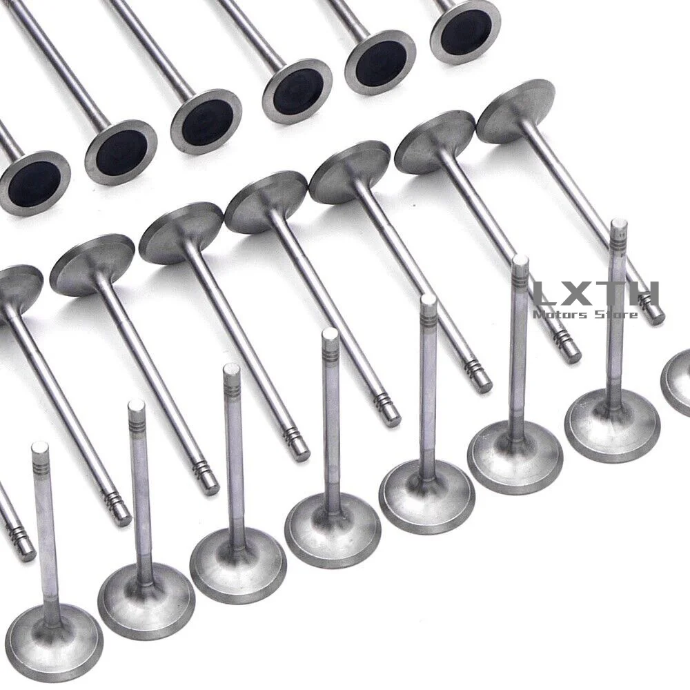 32pcs Engine Valves Set A11347570163  A11347570164 For BMW 550i 750i X5 X6 F01 F02 F07 F10 E70 E71 N63B44A