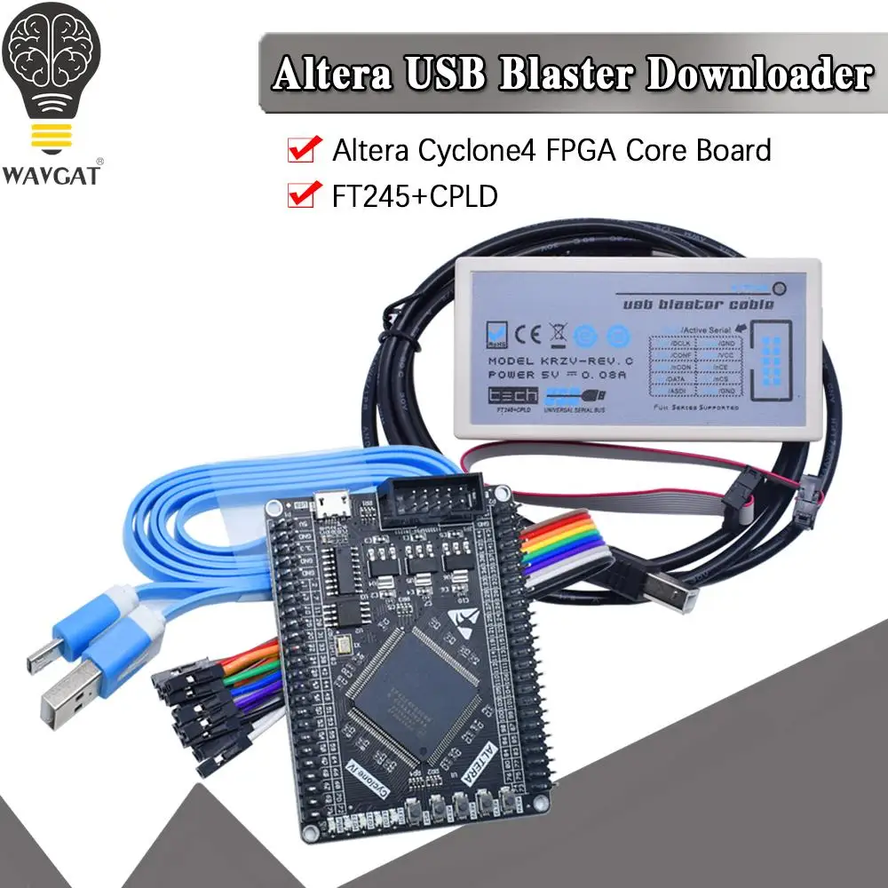 FT245+CPLD Kabel USB Blaster do pobierania FPGA / CPLD Downloader Kabel do szybkiego pobierania Altera Kabel interfejsu USB typu B