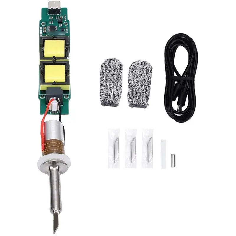 A20F-Ultrasonic Cutter Transducer With Driver Module 40Khz Transducer Blade With Drive Module For 3D Prints Wood
