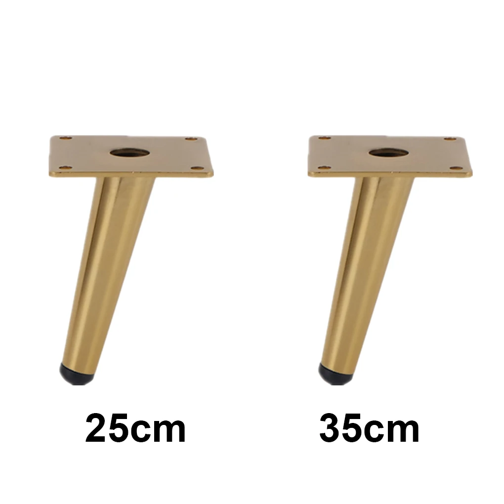 

4 Pieces Iron Furniture Leg Pre-drilled Heavy Duty Replacement Plated Tilted Nonslip TV Stand Sofa Cabinet Foot Part