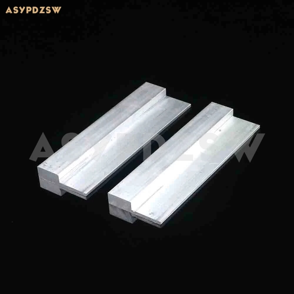 2PCS L250mm*62*13.6 Aluminum heat sink Power amplifier gold seal triod thermal conduction bridge