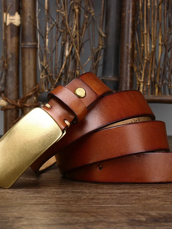 ceinture-en-cuir-de-vachette-a-couche-superieure-epaissie-pour-homme-boucle-en-cuivre-lisse-style-coreen-retro-polyvalente-et-tendance