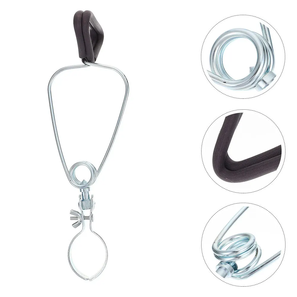 

Shade Fixing Clip Black Reptile Lamp Hanging Holder For Crawling Pet Supplies Durable Iron Material Indoor Reptile Lamp Hanger