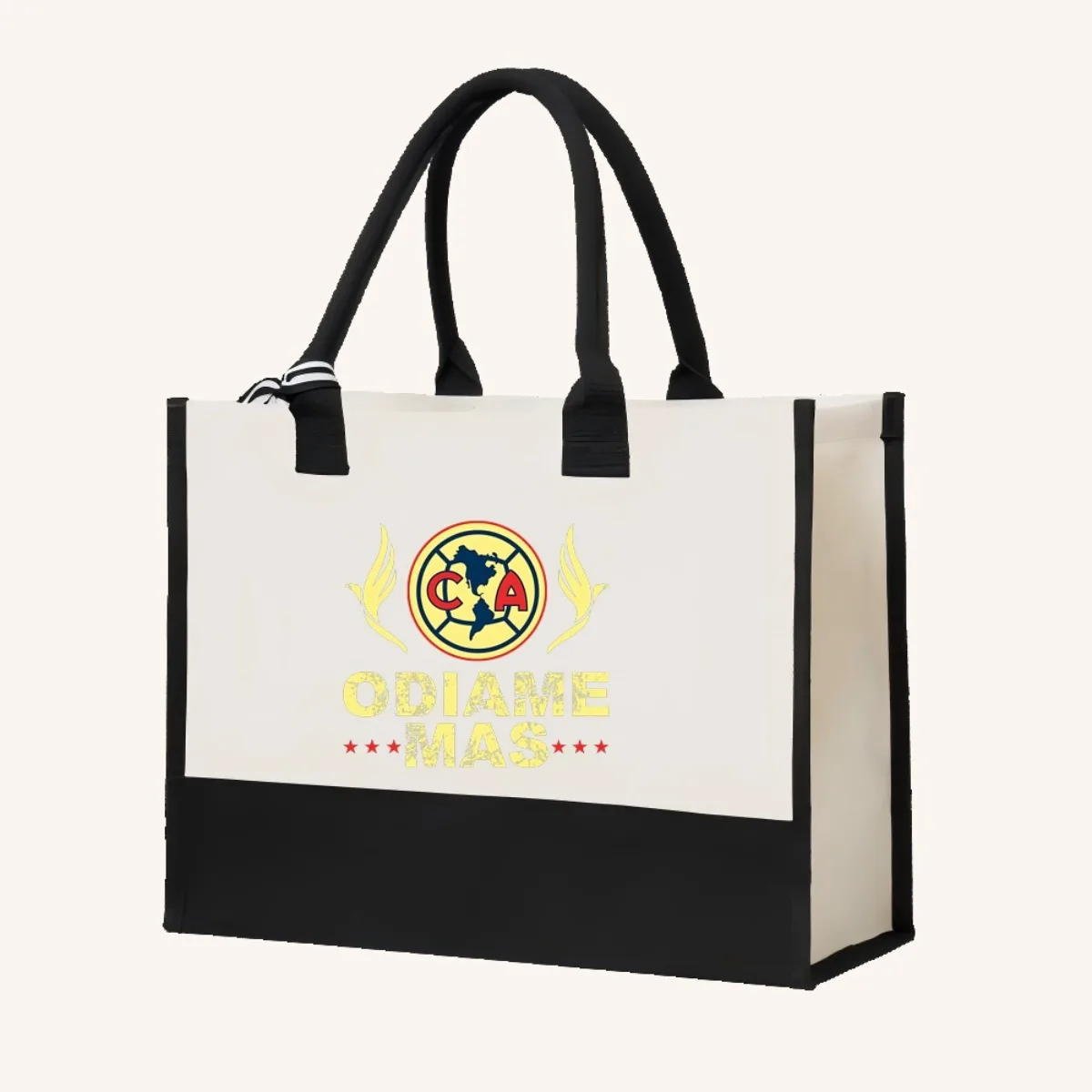 نادي أمريكا 2026 وصول جديد موضة عملية واسعة حقيبة حمل قابلة لإعادة الاستخدام نمط طباعة 2 لهجة الثقيلة حقيبة كتف كبيرة fo