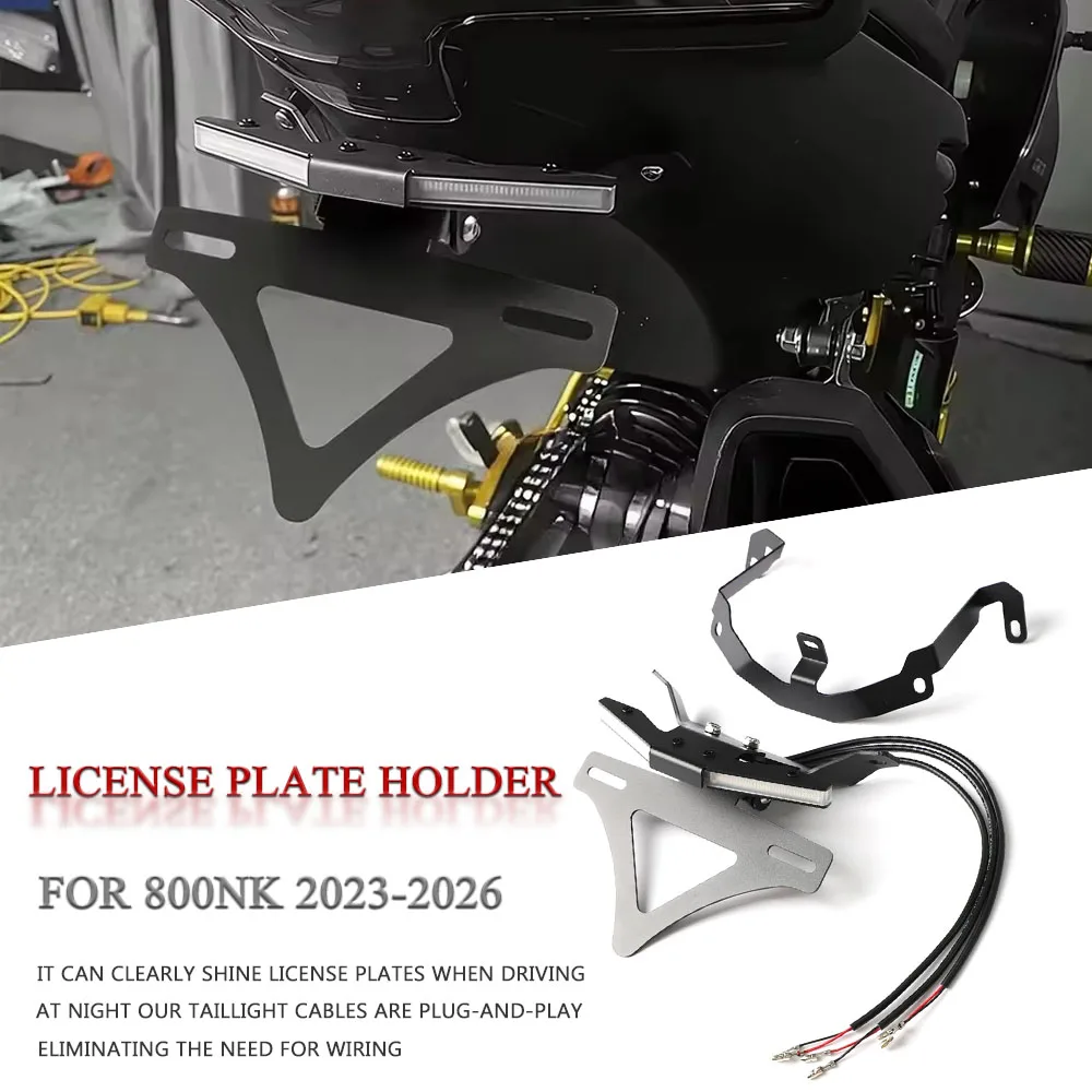 

FOR CFMOTO CF800NK 800NK 800 NK New Motorcycle Rear Short Tail Stock Tailstock License Plate Holder Bracket Turn Signal Light