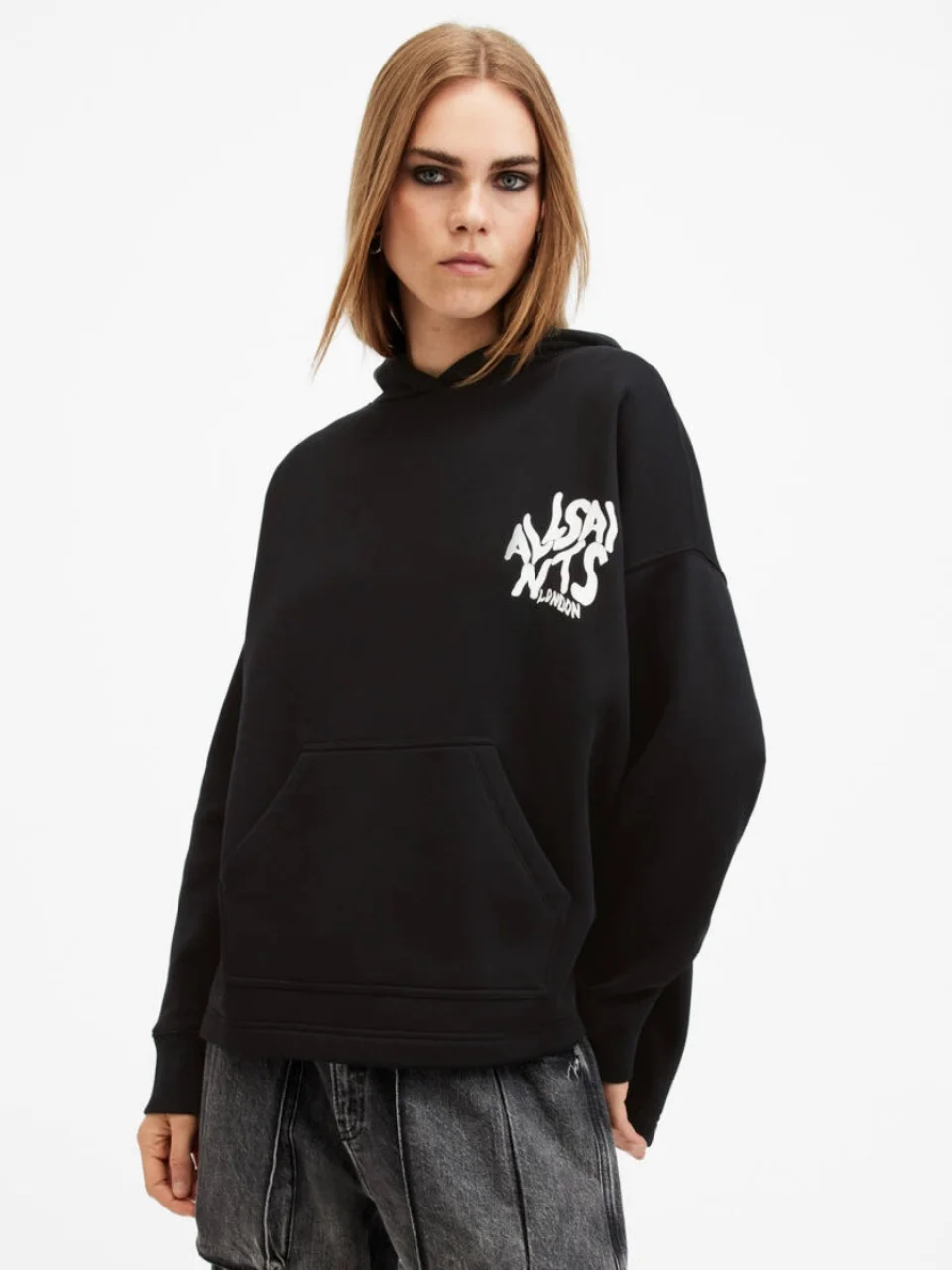 2024年秋 アメリカンレトロ レタープリント パーカー レディース ゆったり カジュアル 多用途 カップル トップス トレンド ロング丈 コットン スウェットシャツ