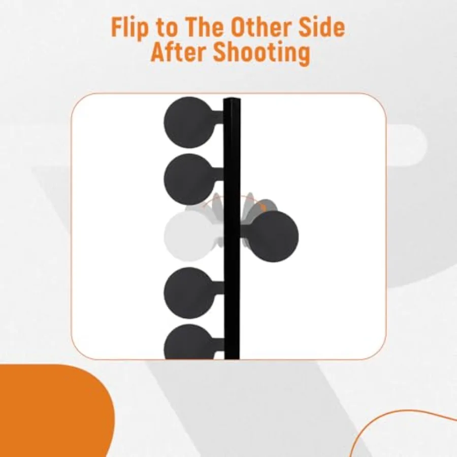 6 قطعة مجاذيف شجرة المبارزة AR500 6X3 8 هدف فولاذي لتقوم بها بنفسك هدف الرماية مع أنابيب للتدريب على المدى الخارجي والتنافسي