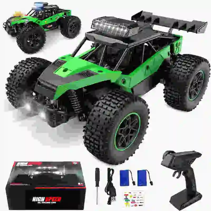 Remote Control High Speed All Terrain Electric Toy Car Rechargeable Battery, Gift for Kids and Adults