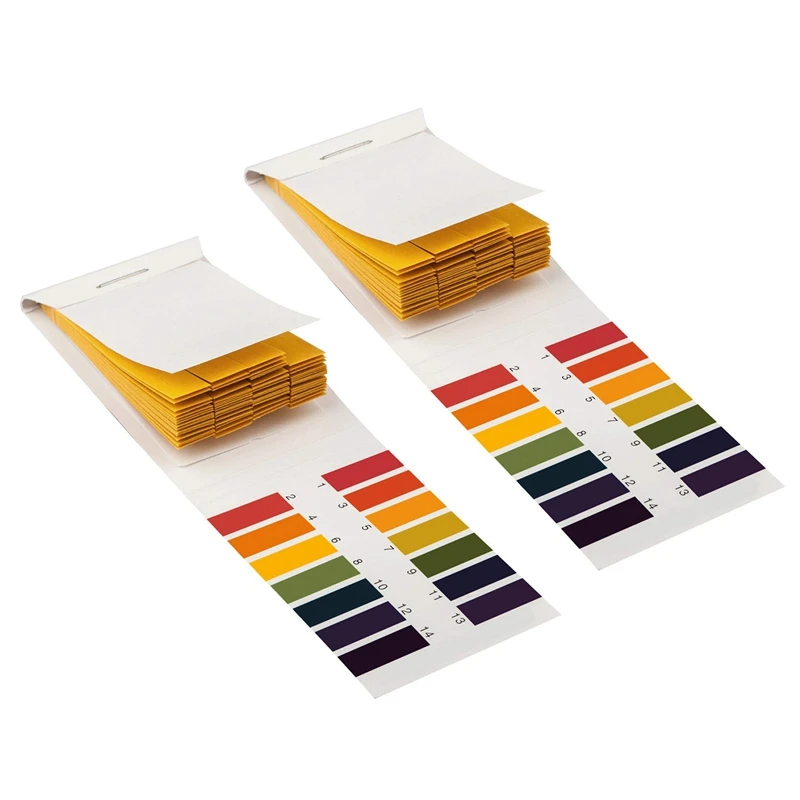 2 Set 160 Strips 1-14 PH Litmus Paper Ph Test Strips Water Cosmetics Soil PH Test Paper Strips with Control Card