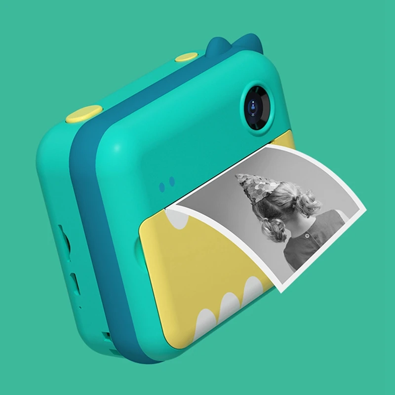 Instant Print Camera voor kinderen Verjaardagscadeau 12MP Cartoon Leuke foto Video Digitale camera met thermisch printpapier