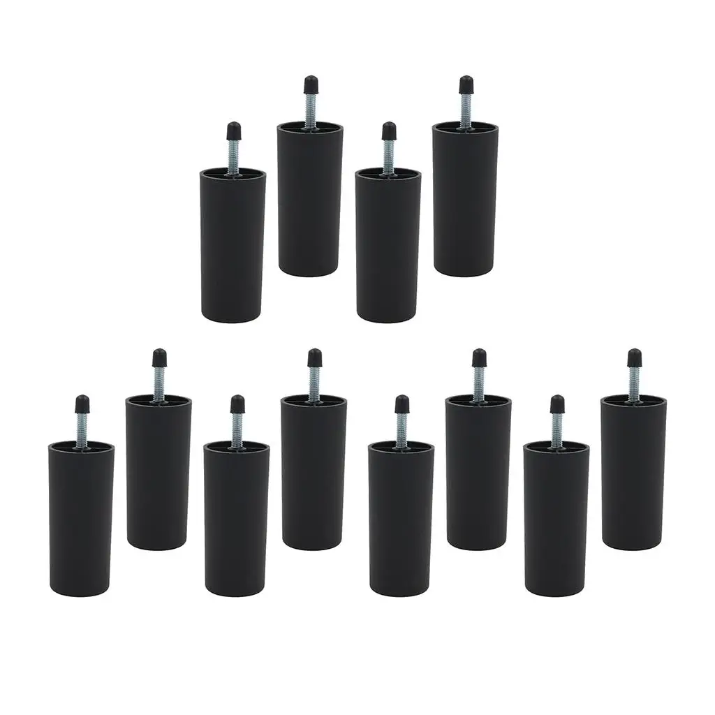 12 Piece Bed Riser Sofa Feet Leg Elevation Furniture Riser Kit for Full Size Bed Queen Lift Up Bed Frame