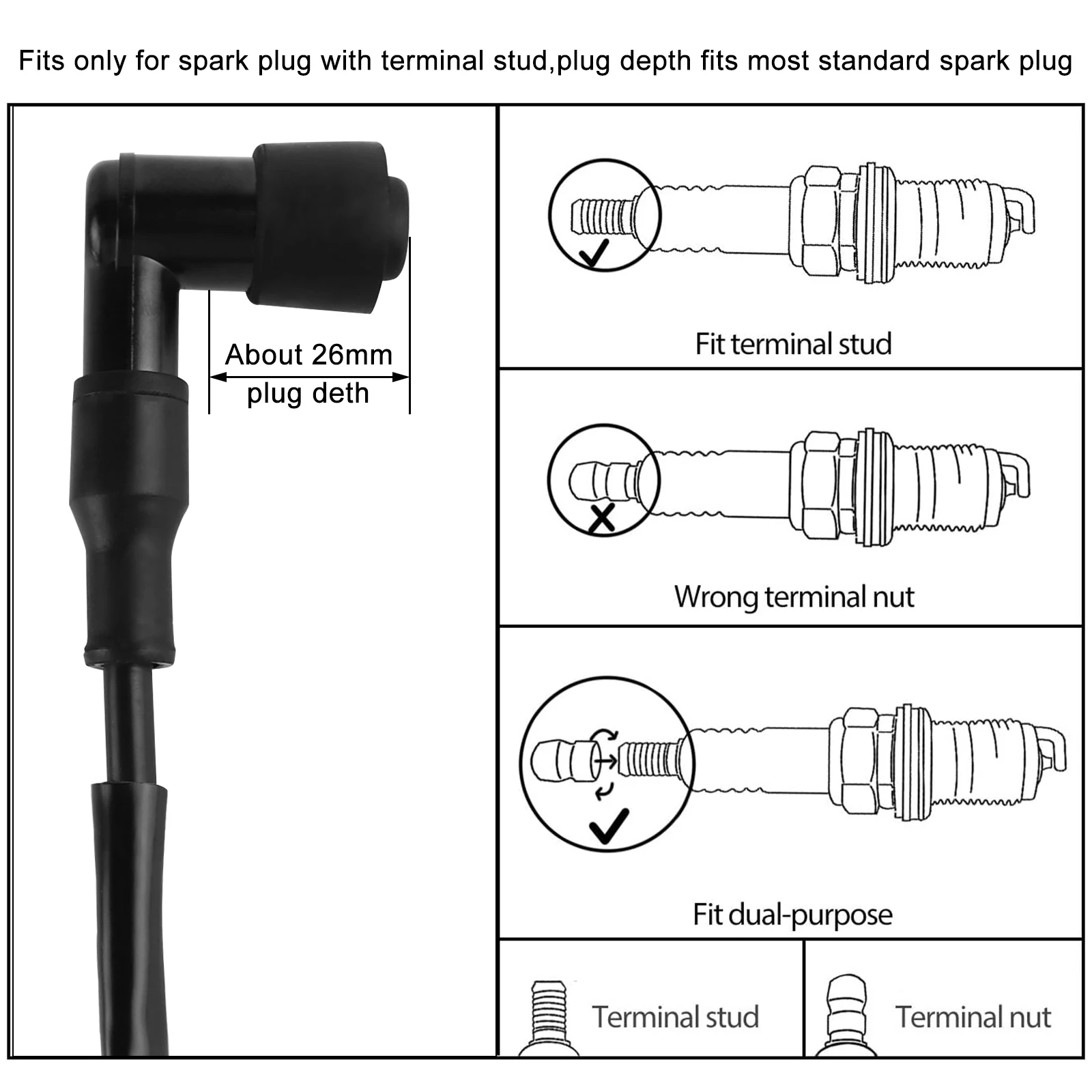 High Performance Racing Ignition Coil for Yamaha TW200 YZ85 BW80 PW80 RT180 TTR50 TTR125 TTR225 Pit Dirt Bike ATV Quad