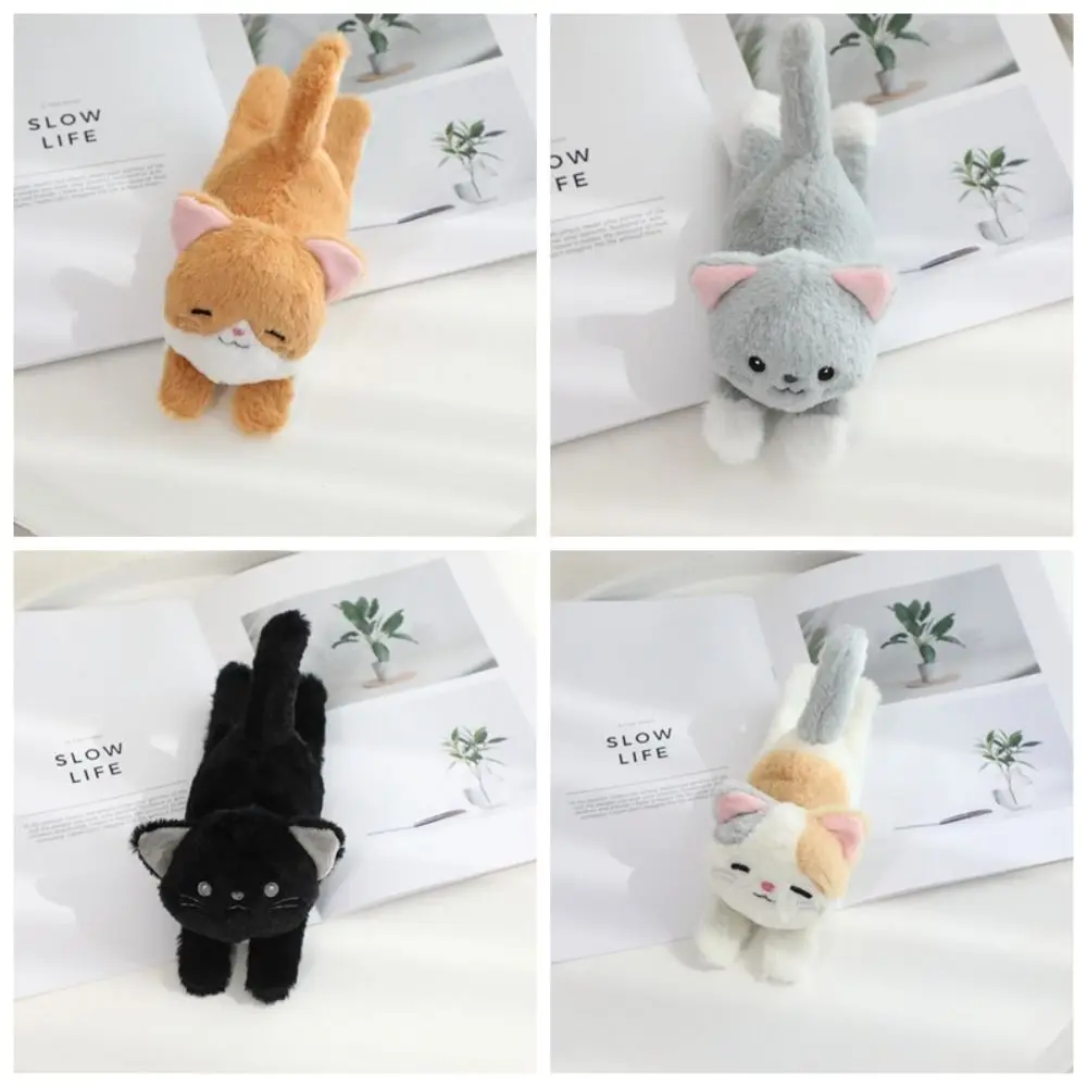 Fun Simulation Cat Plush Slap Bracelet Smile with Tail Plush Doll Slap Bracelet Wrist Style Cute Cat Plush Wrist Band Kids